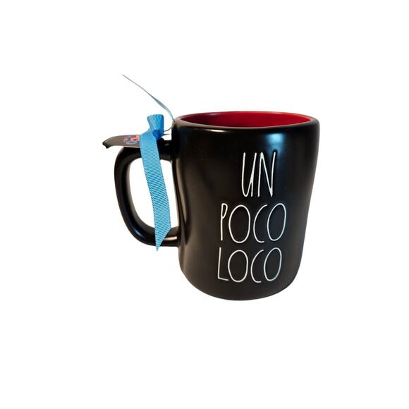 Rae Dunn Disney COCO Un Poco Loco Halloween Coffee Tea Mug Black Red - Picture 4 of 6